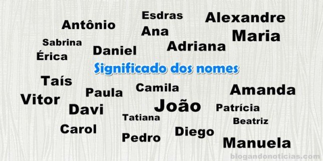 Significado dos nomes na psicogenealogia  Significados dos nomes, Gerador  de nomes, Nomes